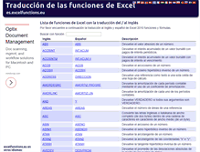 Tablet Screenshot of es.excelfunctions.eu